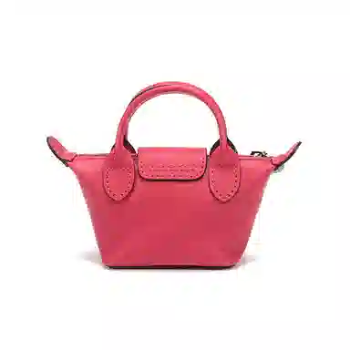 Longchamp Le Pliage Cuir Mini Red
