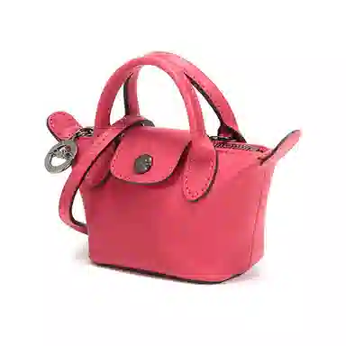 Longchamp Le Pliage Cuir Mini Red
