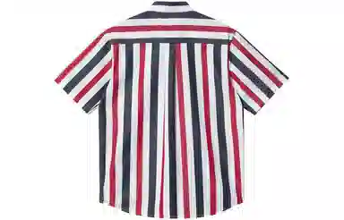 Carhartt WIP SS23 Logo Embroidered Pocket Striped Shirt Navy