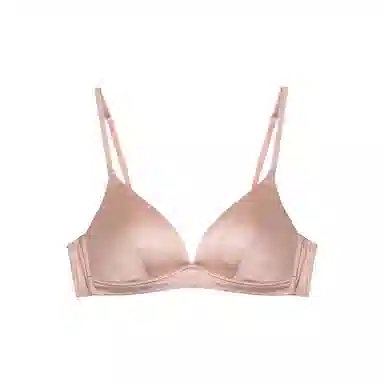 桑罗 纯色无钢圈薄款三角杯文胸