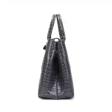 Longchamp Roseau Medium Metallic Grey