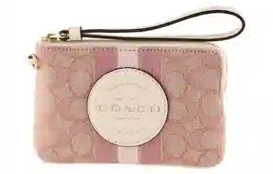 COACH Boxed Wristlet Small Pink