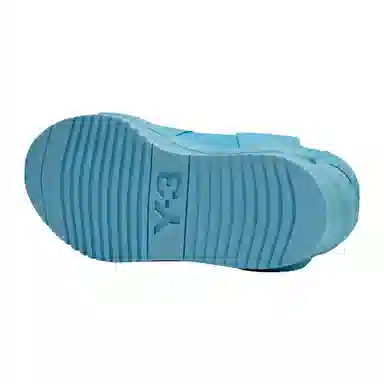 Y-3 Cross Strap Slides Blue