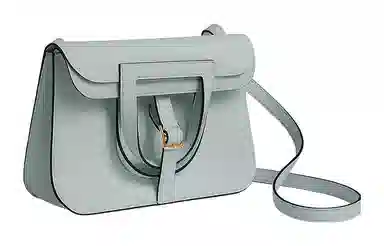 HERMES Halzan 25 Clemence 08 Bleu Pale