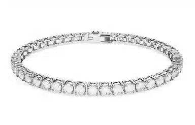 Swarovski Matrix Tennis Bracelet Silver