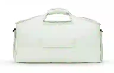 轻骑者 潮流大容量运动健身游泳便携旅游外出露营内置干湿分离独立鞋仓 织物 旅行包斜挎包健身包 大号 男女同款情侣款 米白