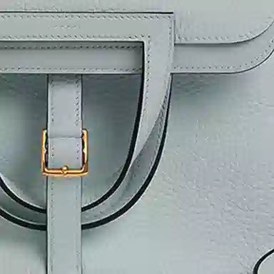 HERMES Halzan 25 Clemence 08 Bleu Pale