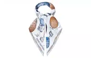 Louis Vuitton Scarf Blue