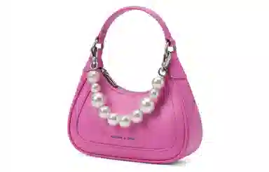 Charles & Keith Hart Bag Beige/Pink