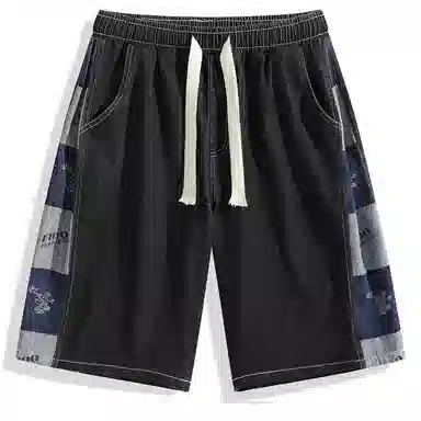 FIDO DIDO Retro Checkered Denim Shorts
