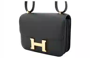 HERMES Constance Mini 19 Epsom Noir