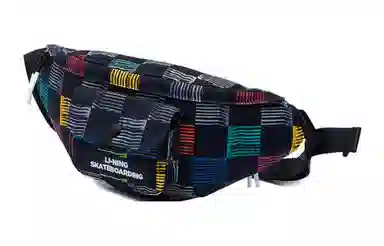 中国李宁 极限运动系列时尚休闲印花 棉质 胸包腰包 常规 男女同款情侣款 多色