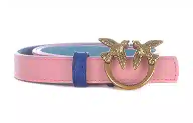 PINKO Smooth Buckle Belt Pink