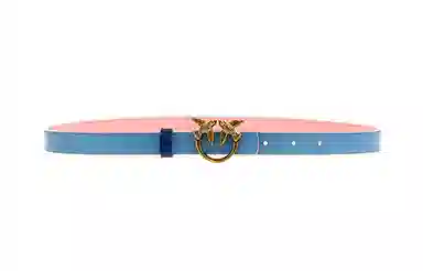 PINKO Smooth Buckle Belt Pink