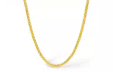 周六福 黄金流星链简约素链颈饰大金链子 足金 按克计价 项链 男款