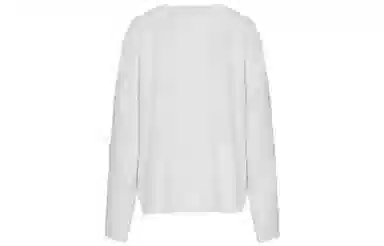 美洋 纯色圆领长袖针织衫 女款 白色