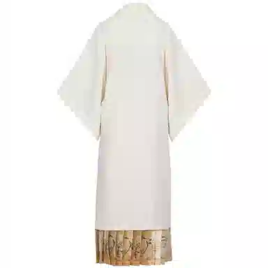 织造司 玉兰吱 长干寺吊带宋抹仿妆花百迭裙古风原创宋制七分袖动物图案汉服 女款