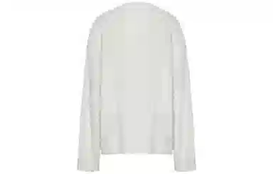 美洋 纯色圆领长袖针织衫 女款 白色