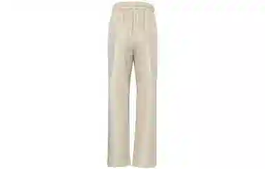 美洋 拼贴纯色高腰直筒长裤 女款