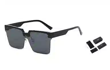 肯默大框复古太阳镜 防紫外线墨镜 半边框遮阳眼镜 男女通用 多色可选