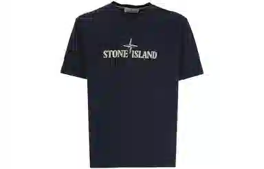 Stone Island SS23 Logo Print T-Shirt Navy
