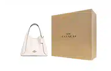 COACH Hadley 21 Hobo Tote Small White