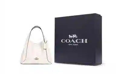 COACH Hadley 21 Hobo Tote Small White