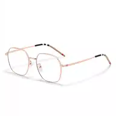 【联系客服可配度数】 佐川 修容大框眼镜女 超轻复古方框显瘦眼镜架男 文艺圆脸眼镜 合金 方形 光学镜架 男女同款情侣款 礼盒装