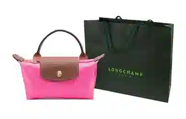 LONGCHAMP Le Pliage Valentine's Day Edition Candy Pink