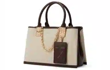 Charles & Keith Kelly Bag Dark Brown/Beige