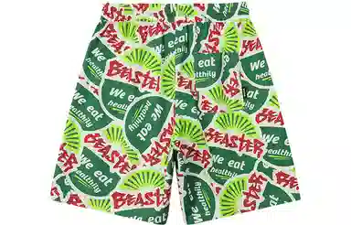 BEASTER Retro Print Shorts