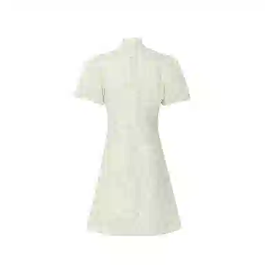 美洋 梨花落改良旗袍连衣裙女夏季年轻斜襟新中式复古国风气质短裙