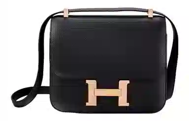 HERMES Constance 19 Epsom Noir