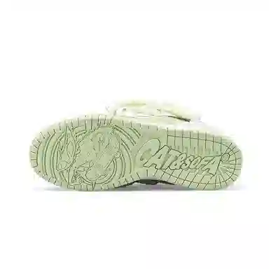 Cat & Sofa Dreadlock Series Lime