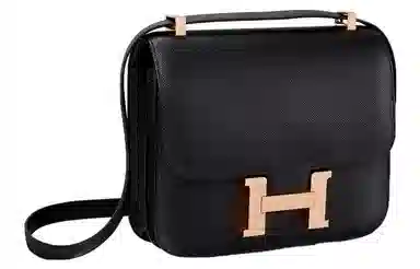 HERMES Constance 19 Epsom Noir