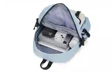 轻骑者 休闲百搭学生韩版旅游通勤户外运动 织物 旅行包书包背包双肩包 常规 男女同款情侣款 米白色/黑色/浅绿色/蓝色