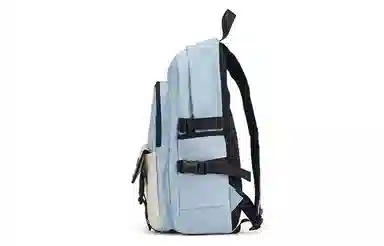 轻骑者 休闲百搭学生韩版旅游通勤户外运动 织物 旅行包书包背包双肩包 常规 男女同款情侣款 米白色/黑色/浅绿色/蓝色