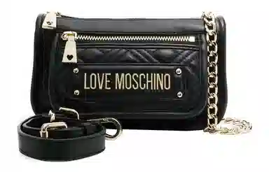 Love Moschino Quilted Chain Shoulder Bag Black