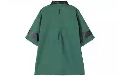 NORVINCY Letter Print Asymmetric Hem Polo Shirt