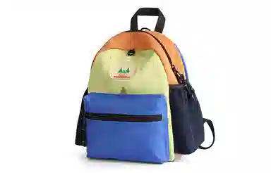 轻骑者 韩版可爱卡通休闲时尚潮流撞色初高中生大学生便携百搭多功能 织物 旅行包 书包背包双肩包 男女同款情侣款 多色