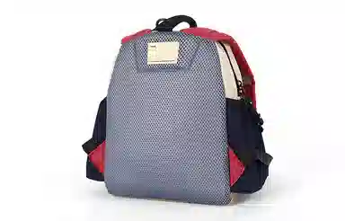 轻骑者 韩版可爱卡通休闲时尚潮流撞色初高中生大学生便携百搭多功能 织物 旅行包 书包背包双肩包 男女同款情侣款 多色