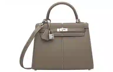 HERMES Kelly Padded 25 Swift 25 18 Etoupe