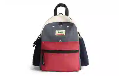 轻骑者 韩版可爱卡通休闲时尚潮流撞色初高中生大学生便携百搭多功能 织物 旅行包 书包背包双肩包 男女同款情侣款 多色