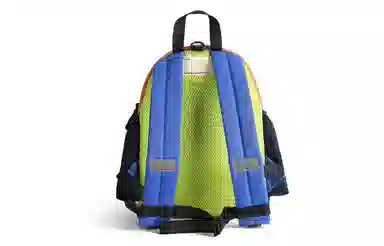 轻骑者 韩版可爱卡通休闲时尚潮流撞色初高中生大学生便携百搭多功能 织物 旅行包 书包背包双肩包 男女同款情侣款 多色