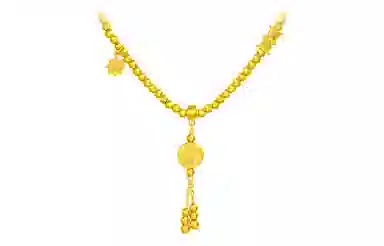 周大福 藏蕴传承系列寓意美满莲连莲开福瑞小金珠串珠一款多戴 足金 按克计价 黄金手链 女款