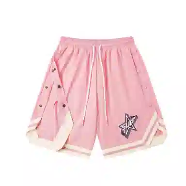 SUPEREALLY Retro Star Stripe Basketball Shorts
