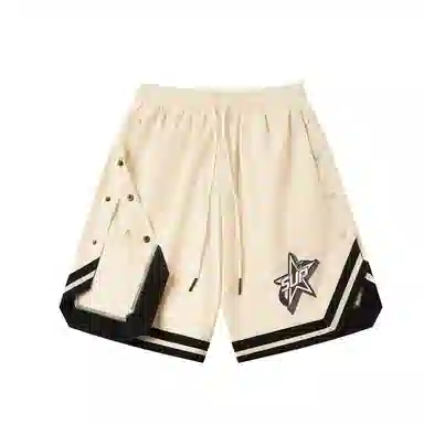 SUPEREALLY Retro Star Stripe Basketball Shorts