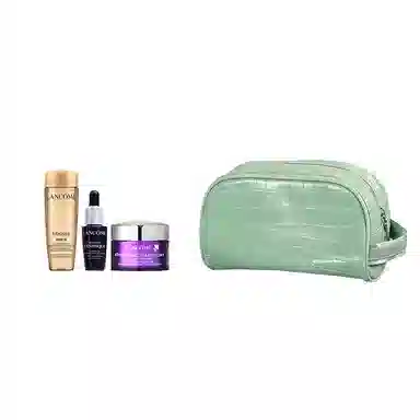 兰蔻 菁纯体验盒 焕亮滋润紧致塑颜+石头纹化妆包 小样版