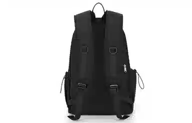 轻骑者 日系休闲学生大容量百搭潮流户外运动通勤 织物 电脑包旅行包书包背包双肩包 常规 男女同款情侣款 米白/黑色