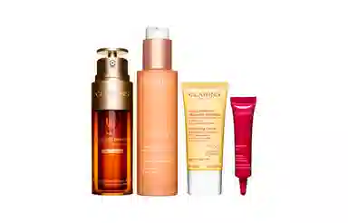 娇韵诗 黄金搭档清爽澎弹组 滋润保湿 四件套